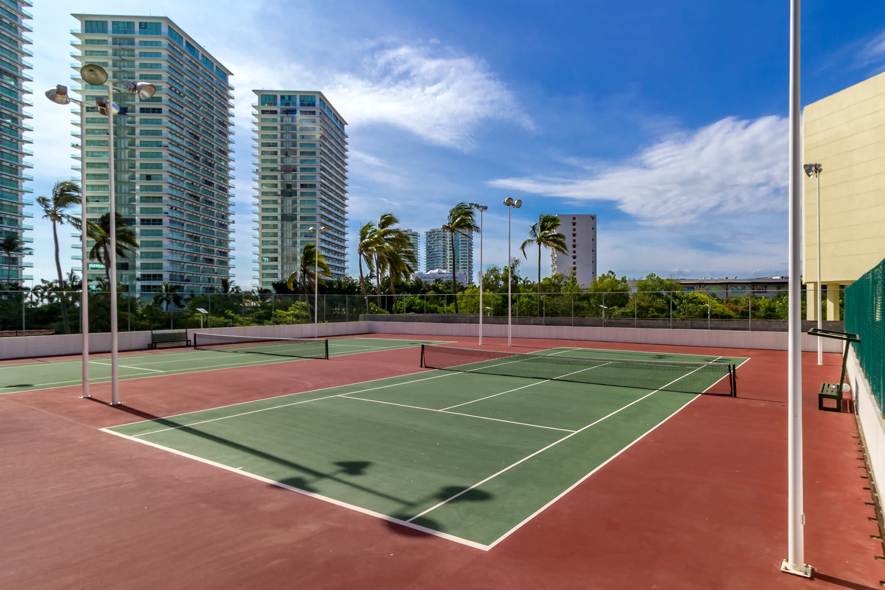 La cancha de tenis del Grand Venetian